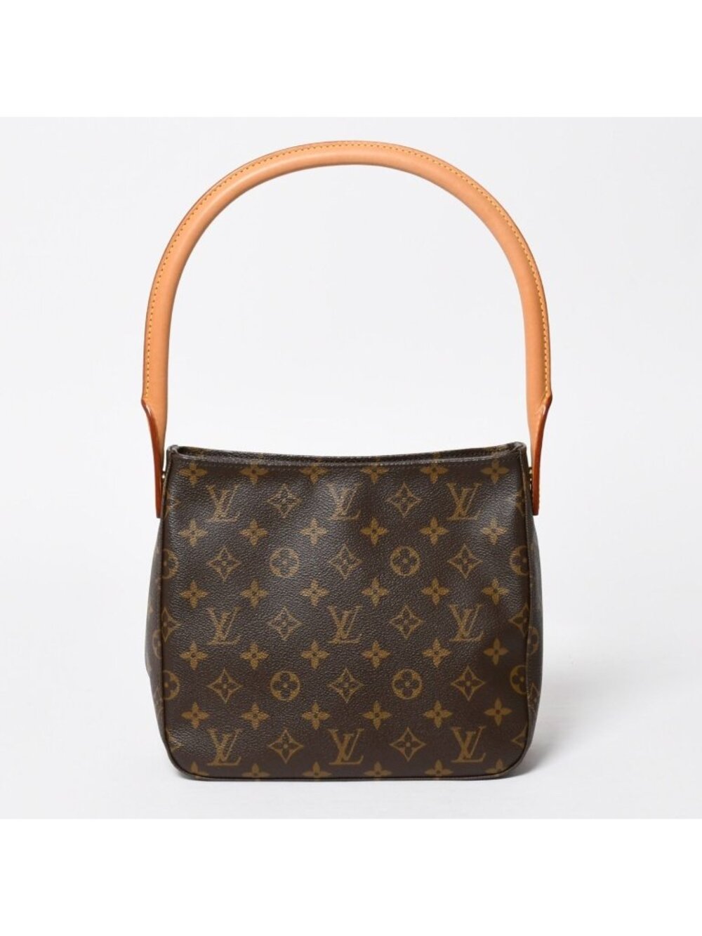 Louis Vuitton Looping MM Bag Monogram Leather Brown Gold